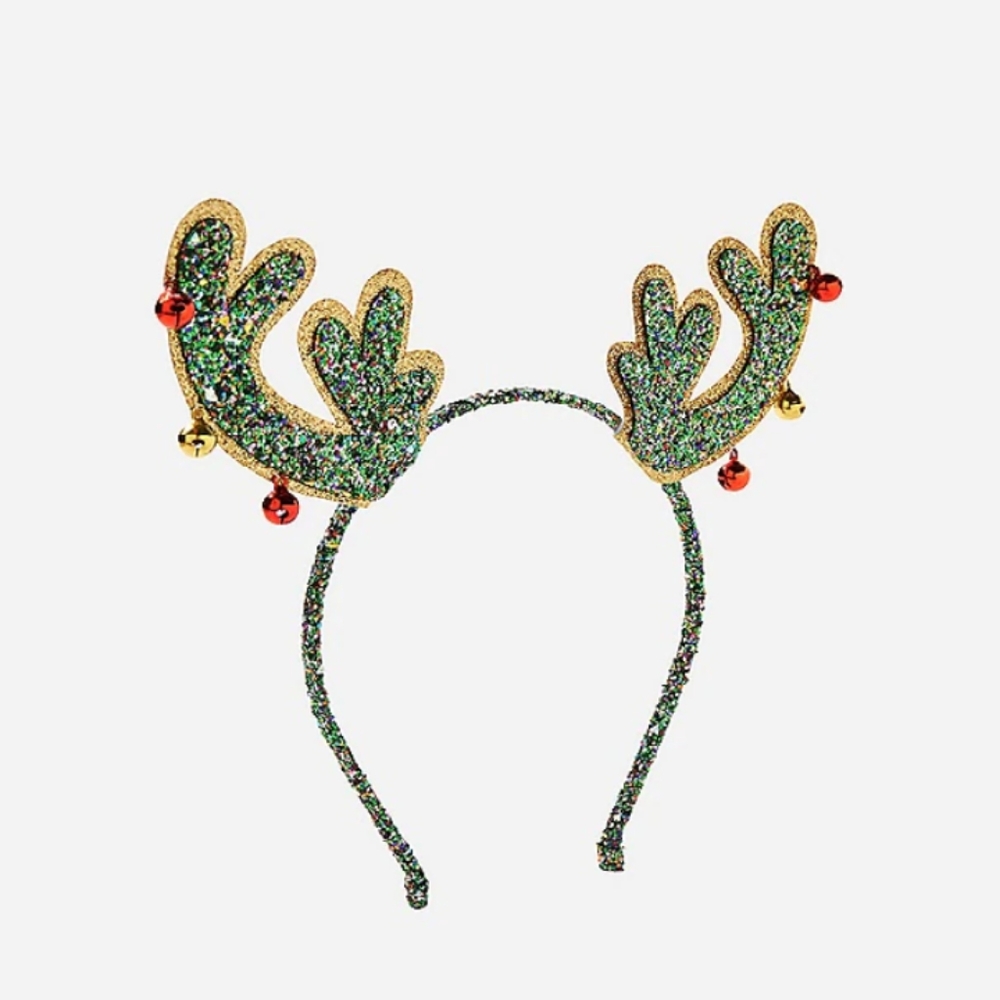 Jingle Bells Glitter Reindeer Headband